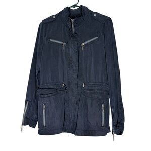 Max studio Navy Blue Utility Jacket S